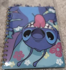 Lilo + Stitch Journal Soft Plastic Cover with Tabs Gift Idea Aloha 96 Ruled Page