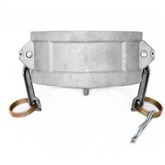 Aluminum 4″ Cam and Groove Dust Cap, Type DC Fitting (CAM-40-DC-AL)
