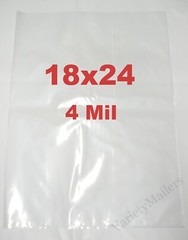 2 LARGE Plastic Storage Bags 18”x 24” EXTRA THICK 4 Mil Bags 18×24