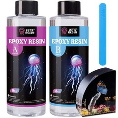 LETS RESIN Crystal Clear Epoxy Resin 32oz Bubbles Free Epoxy Resin Table Top