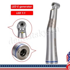 LED Contra Angle Fiber E-generator Low Speed Handpiece Dental DT