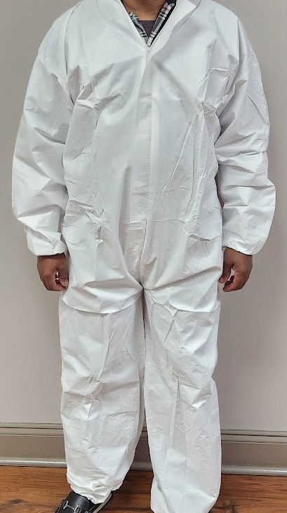 Disposable Coverall 60GSM Painter Bunny Suit White 2XL Non Medical | CASE of 50