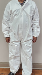 Disposable Coverall 60GSM Painter Bunny Suit White 2XL Non Medical | CASE of 50