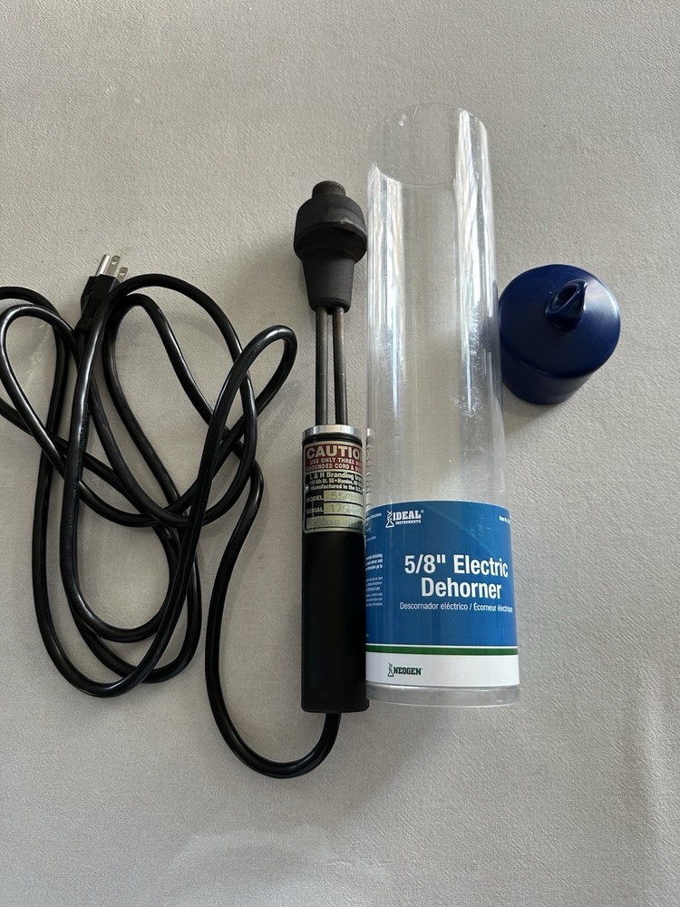 Ideal Instruments 5/8″ Electric Dehorner L&H Goat Calf Disbudding Iron 110V
