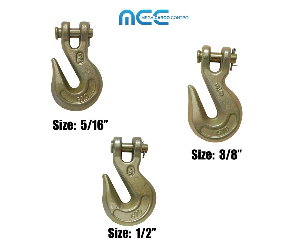G70 Heavy Duty Tow Chain Clevis Grab Hook for Flatbed Trailer Truck Transport