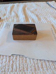 Vintage Wood & Copper Advertising Printing Block Plate 1-3/4x 1-1/4