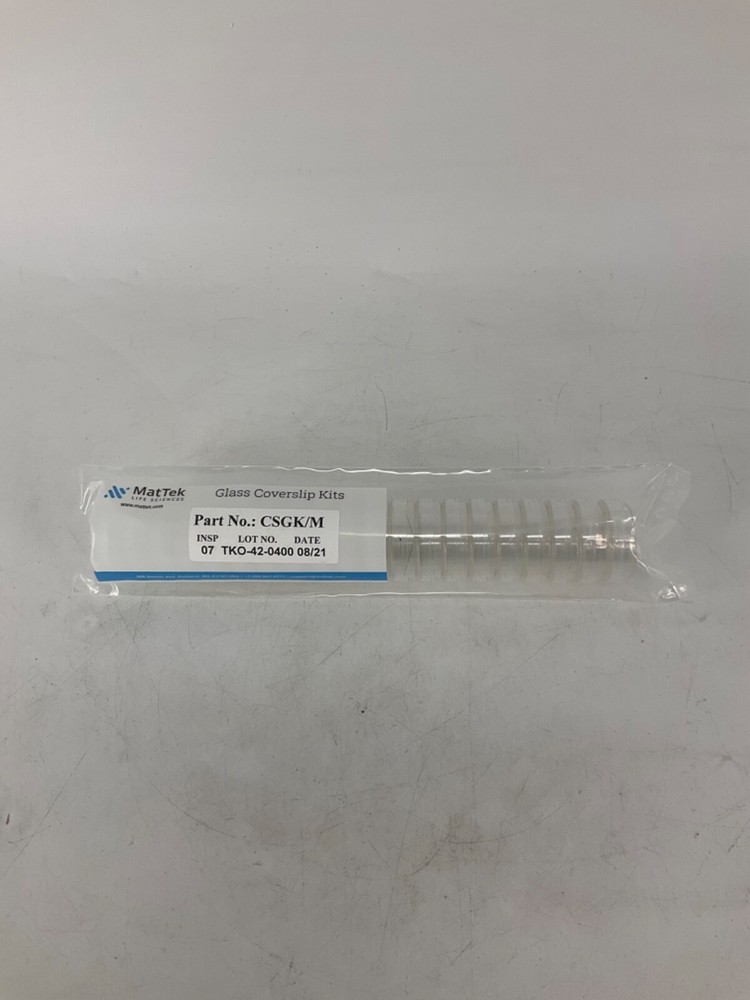 MatTek 35mm Dish No. 1.5 Coverslip 22x22mm Glass Diameter Uncoated (20pcs)
