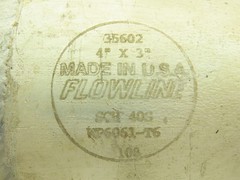 Flowline 4×3″ SCH 40 Aluminum Butt Weld Reducer 4″ Cam Lock x 3″ Sq Flange