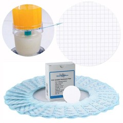 MCE Gridded Membrane Filters, 47mm Diameter, 0.22 um 0.45 μm Pore Size, STERILE