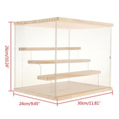 4-Tier Large Acrylic Display Case Dustproof Box for Collectibles Action Figures