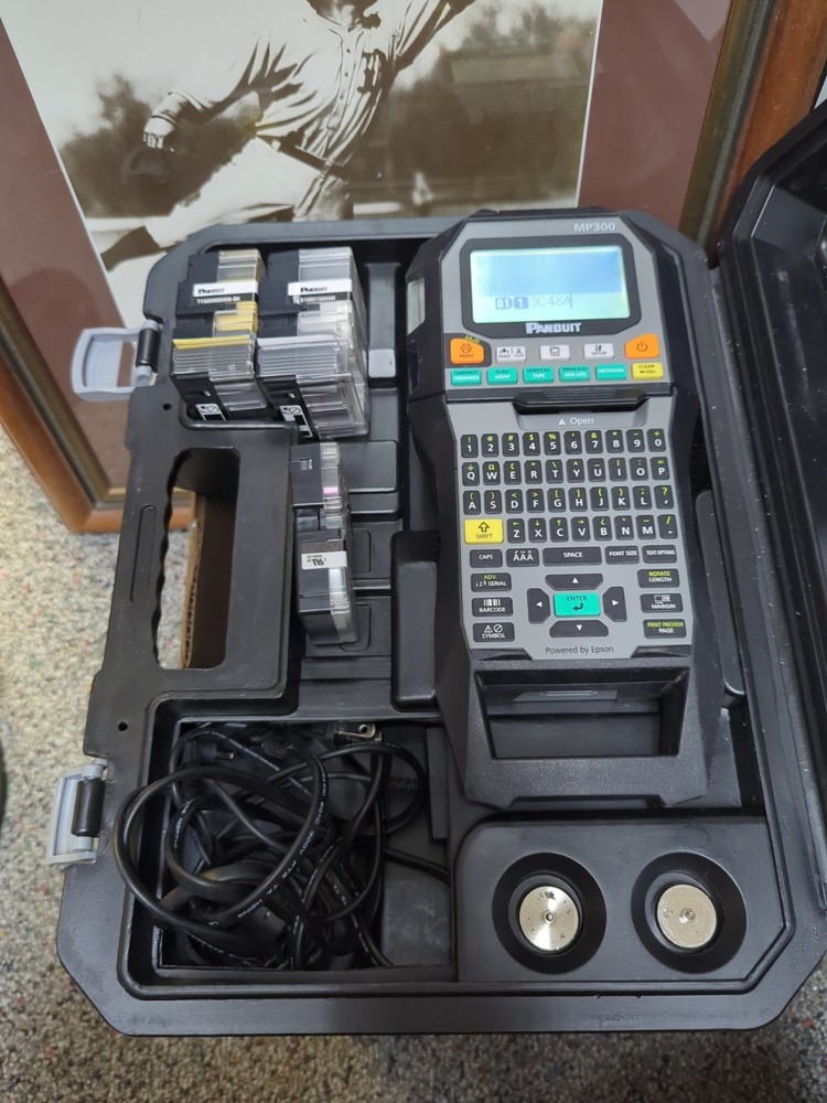 Panduit MP300 Mobile Label Printer with case and labels