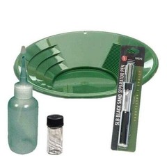 Sluice Monkey 12″ Green Gold Pan Panning Kit