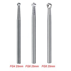 Dental Surgical Handpiece FGOS Bur Tungsten Carbide Round/Straight Fissure 25mm
