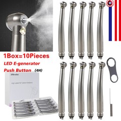 1-10pcs ASKEADNT Dental E-Generator High Speed LED Handpiece 3 Way4 Hole Turbine