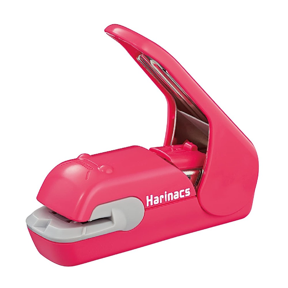 Red Needleless Stapler Compact Portable Sleek Design For Up To 5 Sheets