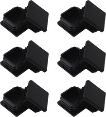 1.5 Inch Square Tube End Cap Plastic Plugs 12 Pack Square Tubing 1.5 x 1.5