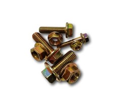 Grade 10.9 Metric Flange Bolt & Flange Nut Yellow Assortment Kit – 428 Pieces!