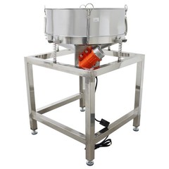 Electric Circular Vibrating Screen Sieve with 30+60 Mesh Screens Double Layers