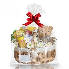 Clear Gift Bags 10 PCS 30×40 Inches Extra Large Cellophane Wrap for Gift Baskets