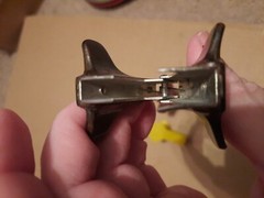 Three Vintage Staple Pullers 1 Bostitch Hong Kong, 1 Taiwan “Yellow” , 1 China