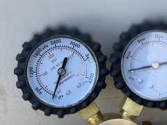 Nitrogen Dual Gas Regulator 0-600 PSI HVAC Purging Pressure Charge CGA580 & HOSE