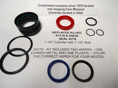 Replaces ALLIED Part number X1110 & X5636 Seal Kit (2-1/2″ bore X 1-1/2″ Rod)
