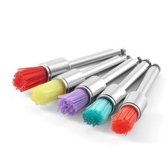 100 Brush Prophy Polisher Brush Latch Flat Type (RA) Nylon Bowl Polishing Dental