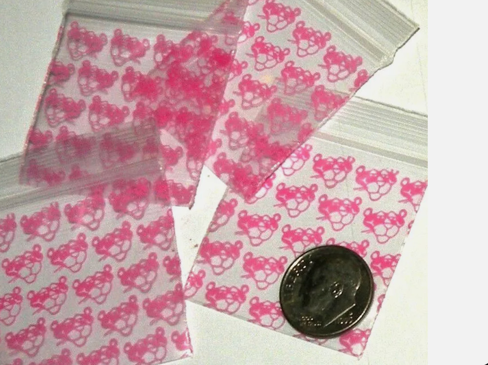 1000 SMALL BAGGIES 1515 1.5″ x 1.5″ MINI Resealable PINK PANTHER (10 packs x 100