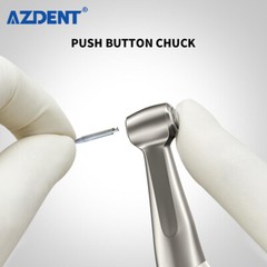 AZDENT Dental 1:1 Direct Drive Low Speed Handpiece Contra Angle Push Button FDA