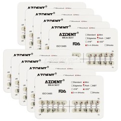 20X AZDENT Dental Orthodontic Brackets Brace Mini Standard Roth/MBT Slot.022 018