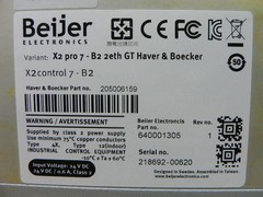 Beijer Electronics X2 Pro 7 B2 2Eth 7Inch Hmi Operator Panel Part 640001305
