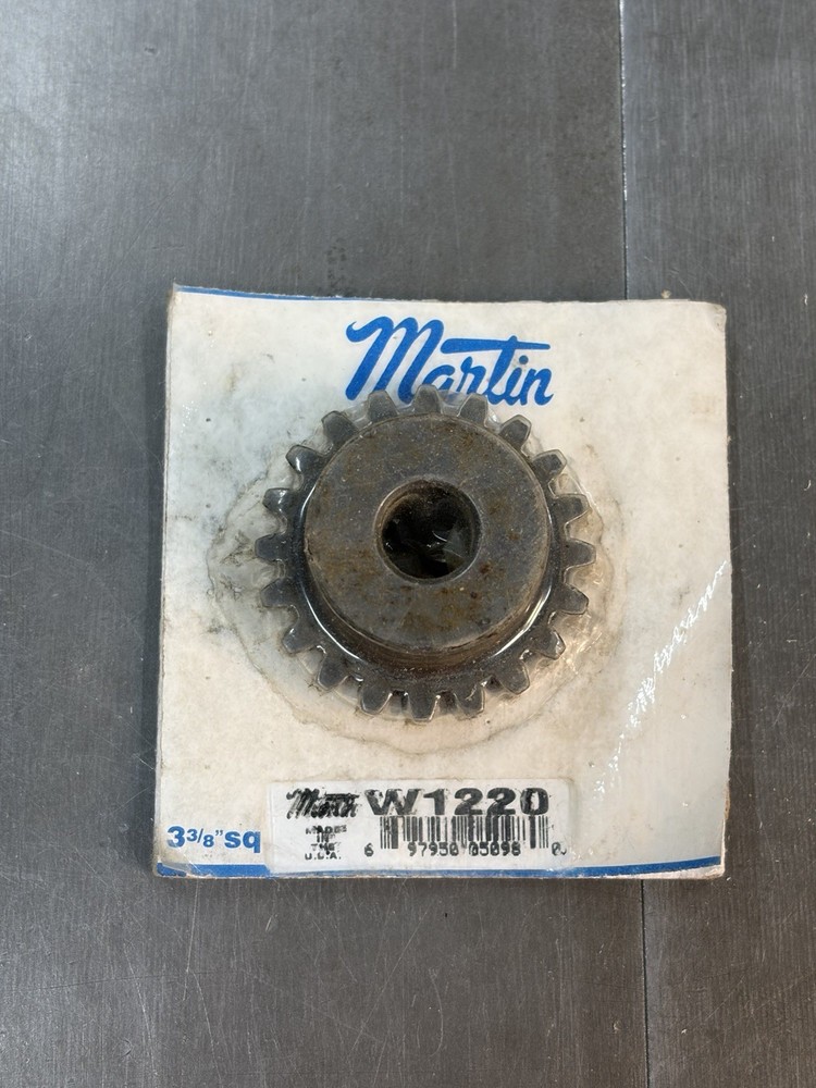 MARTIN WORM GEAR WHEEL 12 PITCH 20 TEETH 20:1 RATIO SINGLE LEAD 1/2” BORE