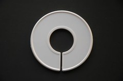 Plastic White Clothing Round Rack Size Dividers Lot of 500