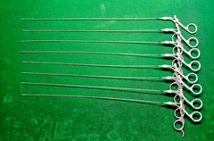 8pc Hysteroscopy Semi Rigid Scissors 5FR 40cm Reusable Best Quality Instruments