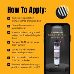 Vega Bond Purplecoat Single Component Spray Foam Insulation 18-Packs Set-360BF