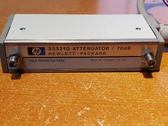 HP Agilent 33321G Programmable Step Attenuator 70dB DC-4 GHz SMA 8495G 1-Watt CW