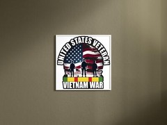 Vietnam War United States Veteran | Laminated Vinyl Decal Sticker Label