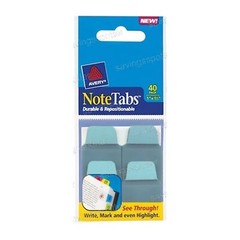 Avery 1 x 1-1/2 Mini Note Tabs Index Ultra Notetabs Cool Blue 40Pk