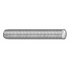 Manufacturer Varies Fully Threaded Rod, 1/2″-20, 12 in, Steel, Grade 2, Zinc