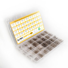 390-Piece Compression Spring Assortment Kit, 28 Sizes Small Springs Set, Stainle