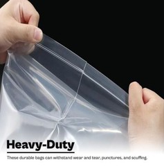 500/PCS White Block 5″x8″ Clear Reclosable Seal Bag Plastic Zip Lock Bags 2Mil