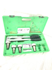 Wirsbo PEX Hand Expander Tool W/ 4 Heads Quick & Easy Green Case Set France