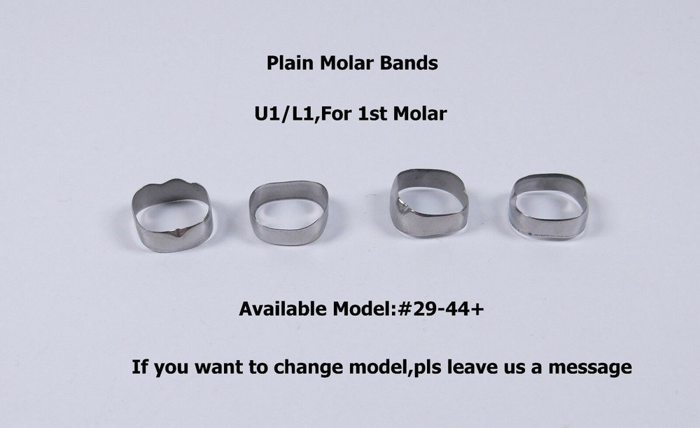 Dental Orthodontic 1st Plain Molar Bands #29-44+ Buccal Tubes Cleats Roth 022