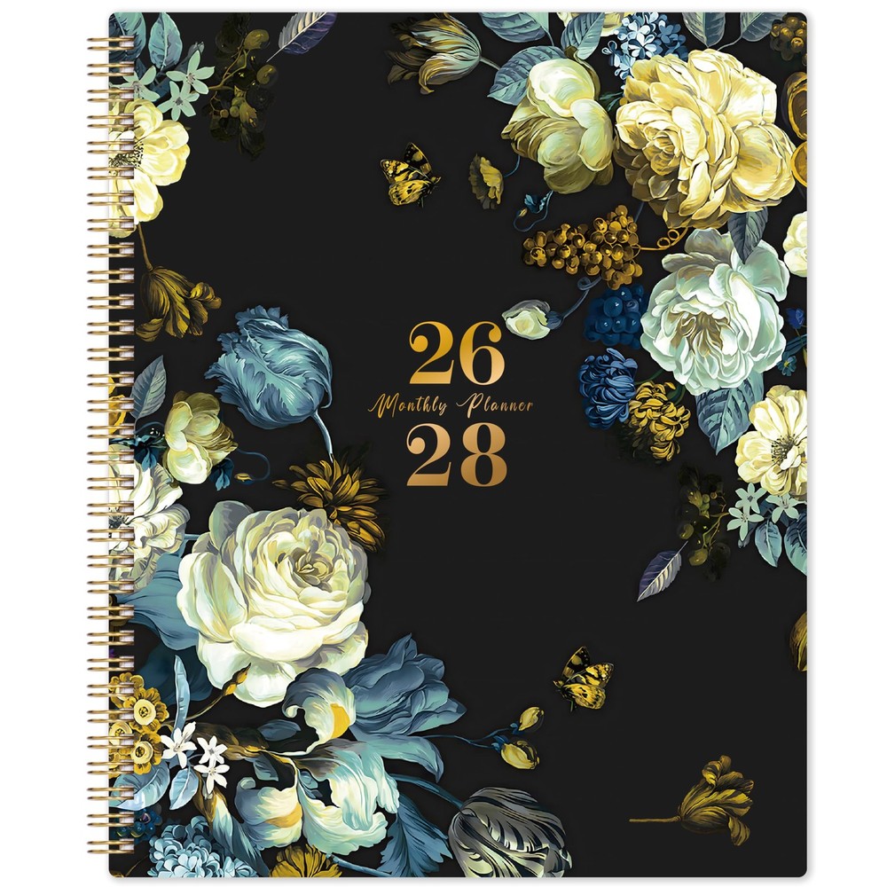 Monthly Planner 2026-2028 – 2 Year 9×11 inches, pink sunset