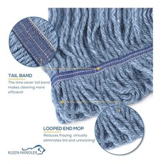 Bison Life KLEEN HANDLER Nano Microbial General Cleaning Mop – 1 Replacements