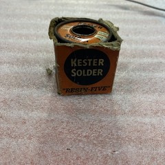 Vintage Kester Solder 60/40 .062 resin Five solder open roll