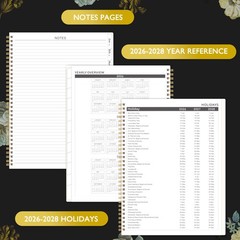 Monthly Planner 2026-2028 – 2 Year 9×11 inches, pink sunset
