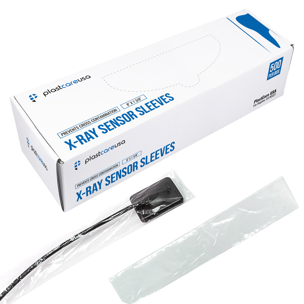 500 X-Ray Sensor Sleeves 8″ x 1-3/8″ Disposable Dental Barrier Cover