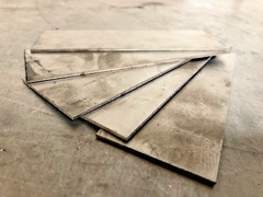 5 Pieces – Titanium Plate 6AL4V 2″ x 6″ X .063″