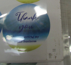 Thank You For Supporting My Small Business 2″ Self Adhesive 3 designs 1,848 Ct